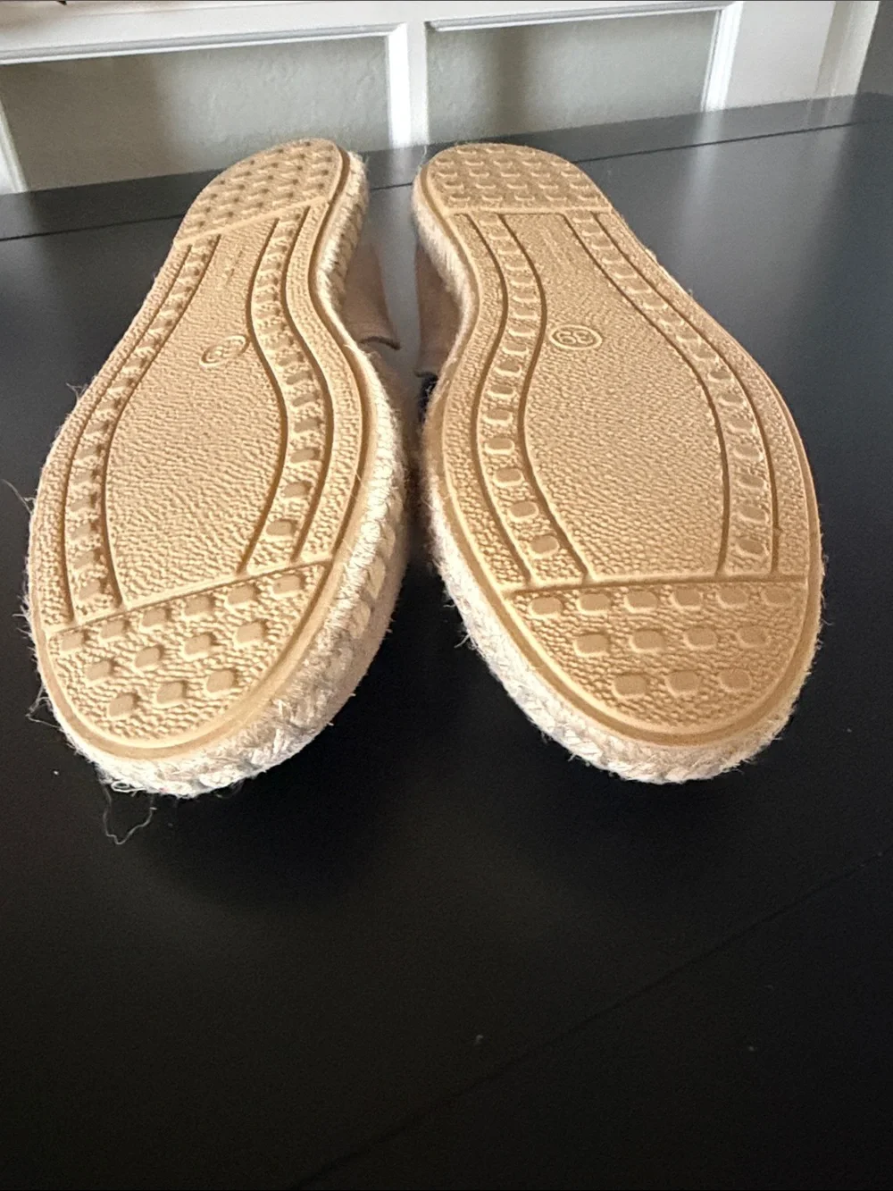 Verbenas Espadrilles Carmen Serraje Stone Sz. 39 NWOT